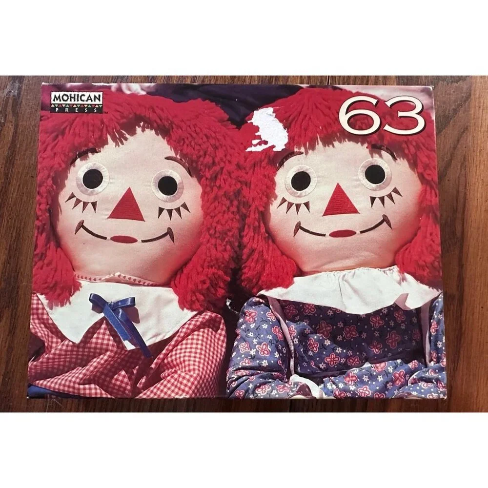 Vintage New In Box 1997 Mohican Press Raggedy‎ Ann & Andy Dolls 63 Puzzle